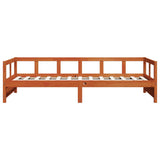 Daybed without Mattress Wax Brown 90x200 cm Solid Wood Pine 854963