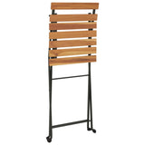 Folding Bistro Set Natural wood Solid acacia wood Standard 3152098