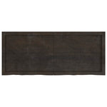 Bathroom Countertop Dark Brown 120x50x cm Treated Solid Wood 3156238