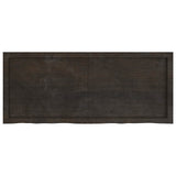 Bathroom Countertop Dark Brown 120x50x cm Treated Solid Wood 3156238