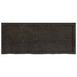 Bathroom Countertop Dark Brown 120x50x cm Treated Solid Wood 3156238