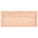 Table Top 100x40x cm Untreated Solid Wood Live Edge 363882