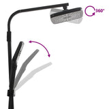 Dual Head Shower Set with Mixer and Hose Black Brass 4013454