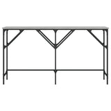 Console Table Grey Sonoma 140x29x75 cm Engineered Wood 837760