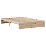 Bed Frame without Mattress 120x190 cm Small Double Solid Wood Pine 3301650