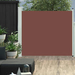 Patio Retractable Side Awning 100x300 cm Brown 48375