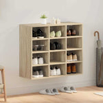 Shoe Cabinet Sonoma oak 77.5 x 30 x 67 cm Engineered wood 808714