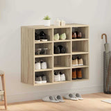 Shoe Cabinet Sonoma oak 77.5 x 30 x 67 cm Engineered wood 808714