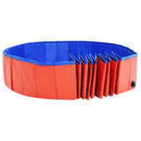 Foldable Dog Swimming Pool Red 200x30 cm PVC 92600