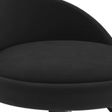 Bar Stools 2 pcs Black Velvet 333598