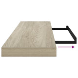 Floating Wall Shelves 2 pcs Oak 90x23.5x3.8 cm MDF 323881