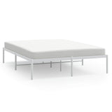 Metal Bed Frame without Mattress White 150x200cm 350915
