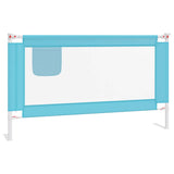 Toddler Safety Bed Rail Blue 140x25 cm Fabric 10210