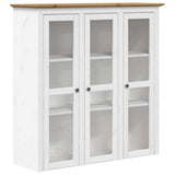 Highborad "BODO" White and Brown 115.5x43x200.5cm Solid Wood Pine 3206452