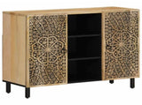 Side Cabinet 90x33x75 cm Solid Wood Mango 358240