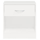 242547 Nightstand 2 pcs with Drawer White