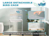 Bird Cage Starter Kit with Detachable Rolling Stand 52478255