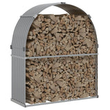 Log Holder Light Grey 120x45x140 cm Galvanised Steel 364551