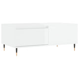ZNTS Coffee Table High Gloss White 90x50x36.5 cm Engineered Wood 830798