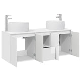 Bathroom Cabinet Set 3 pcs High Gloss White 49.5 x 44.5 x 66 cm 3405721