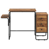 Desk with Storage Oak Wood 120 x 50 x 75 cm 8008000