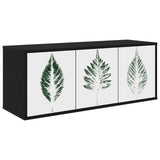 Wall-mounted TV Cabinet HANAU 102 x 33 x 40 cm Black Oak 8007182