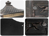 Wall Mounted Mailbox Bronze 40.5 x 16 x 45 cm Cast Aluminum 42023503