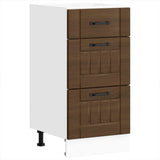 Kitchen Base Cabinet Lucca Brown Oak Engineered Wood 854237