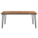 Garden Table with Hairpin Legs 180x90x75 cm Solid Wood Acacia 319521