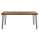 Garden Table with Hairpin Legs 180x90x75 cm Solid Wood Acacia 319521