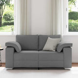 Sofa Dark Grey 160 x 77 x 82 cm Fabric 4105218