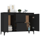 Sideboard Black 102x35x70 cm Engineered Wood 806113