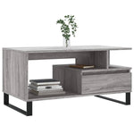 ZNTS Coffee Table Grey Sonoma 90x49x45 cm Engineered Wood 831034