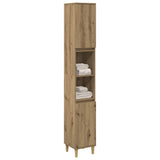Bathroom Cabinet Artisan Oak 30x30x190 cm Engineered Wood 857103