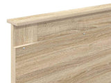 Bed Frame with Headboard Sonoma 100 x 200 cm Solid Pine Wood 3410122