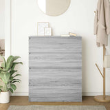 Sideboard Grey Sonoma 80x35x99 cm Engineered Wood 3328485