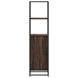 Highboard Brown Oak 35.5x35x139 cm Engineered Wood and Metal 849048
