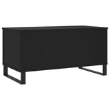 ZNTS Coffee Table Black 90x44.5x45 cm Engineered Wood 830981