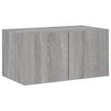 ZNTS 6 Piece TV Wall Units with LED Grey Sonoma Engineered Wood 3216816