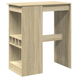 Bar Table with Racks Sonoma Oak 90x47.5x103.5 cm Engineered Wood 854339