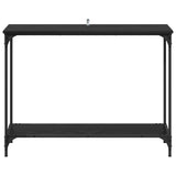 Console Table Black oak 101 x 30.5 x 75 cm Engineered wood 883518