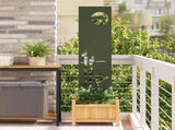 Garden Privacy Screen Olive green 32 x 140 cm Cold-rolled steel 876248