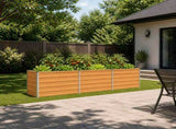 Raised Garden Bed Natural 240 x 40 x 55 cm cold-rolled steel 8006252