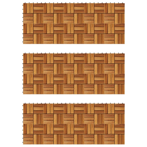 Decking Tiles 30 x 30 cm Acacia Set of 30 271793