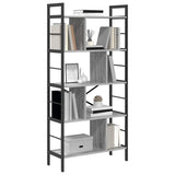 Bookshelf Grey Sonoma 75 x 30 x 156 cm Engineered Wood 883961