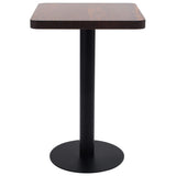 Bistro Table Dark Brown 50x50 cm MDF 286428