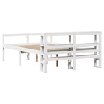 Senior Bed with Headboard without Mattress White 150x200 cm King Size 3305868