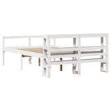 Senior Bed with Headboard without Mattress White 150x200 cm King Size 3305868
