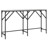 Console Table Grey Sonoma 140x29x75 cm Engineered Wood 837760