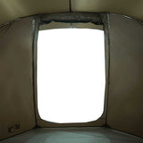 Fishing Tent 4-Person Brown Waterproof 4009396
